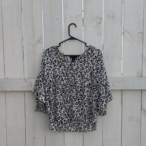 Leopard Print Women's Top